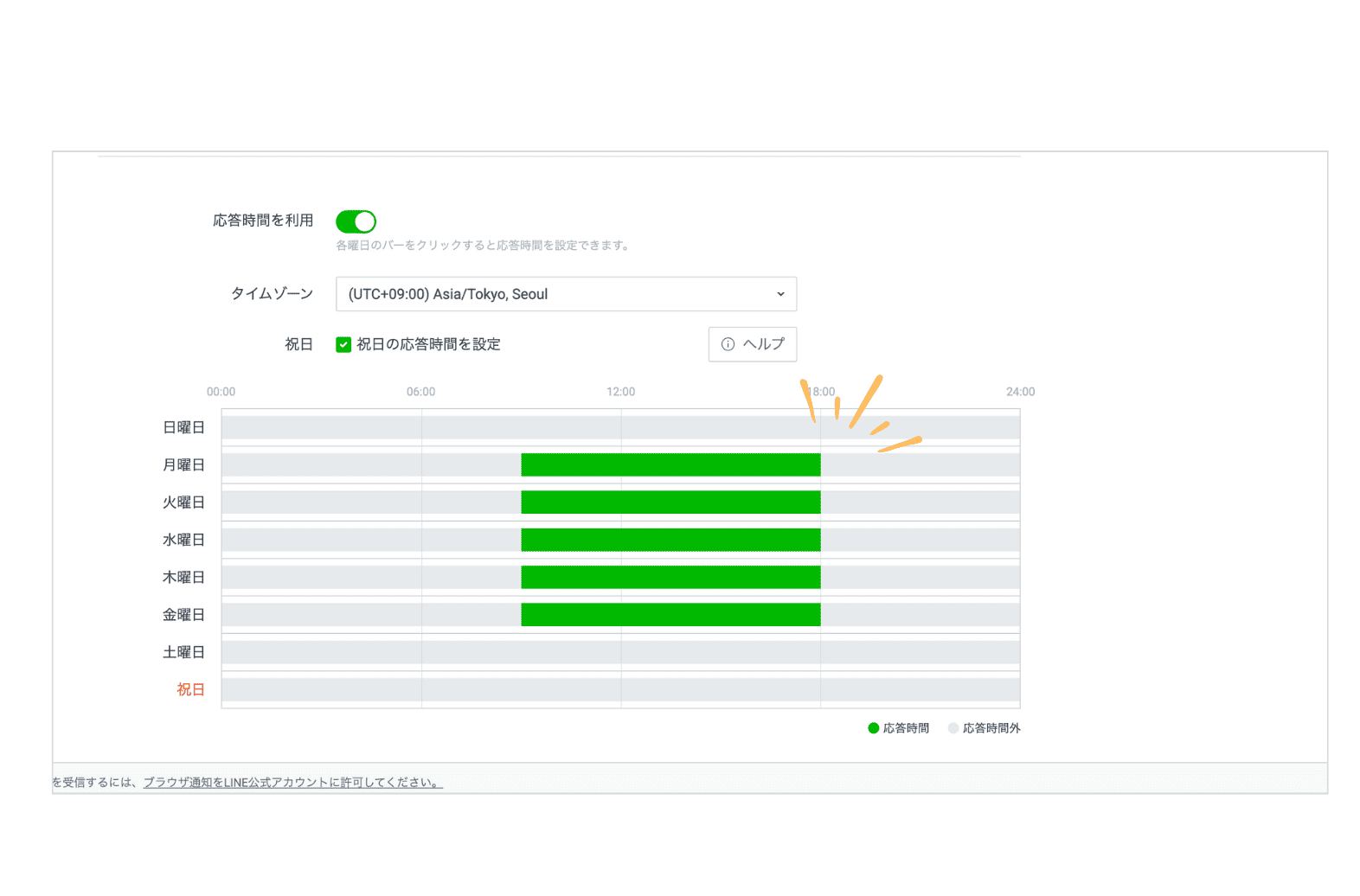 2024年版】休日も安心！LINE公式アカウント応答時間の設定方法